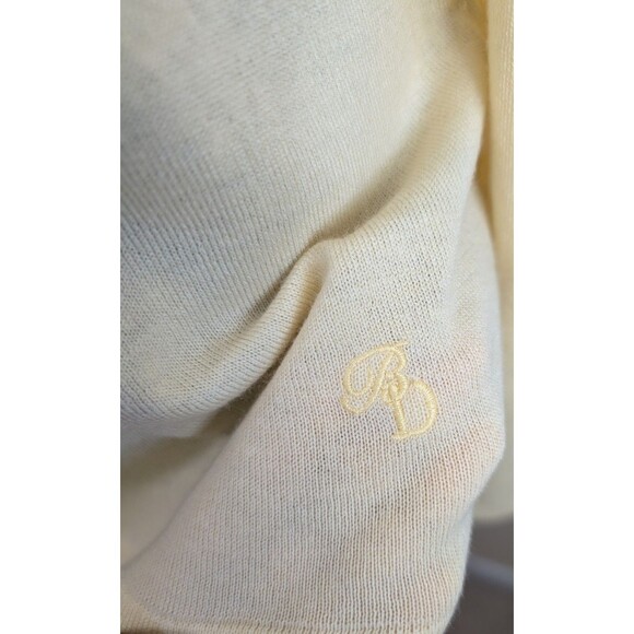 Babe Didrikson Vintage Womens Sweater 100% Cashmere Yellow Preppy Golf Medium - Picture 7 of 11